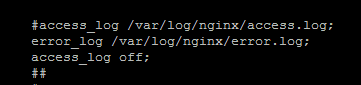 menonaktifkan nginx access log, disable nginx access log, menghapus nginx access log, menonaktifkan file log nginx