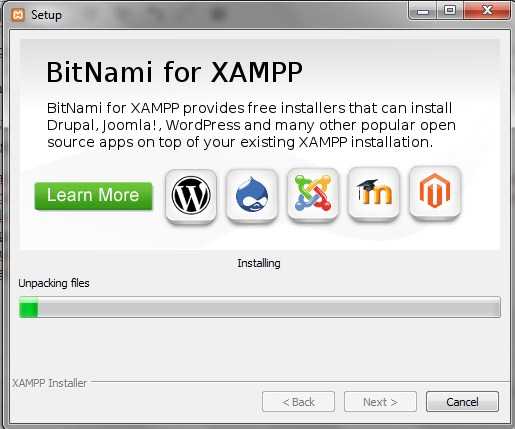 proses install xampp images