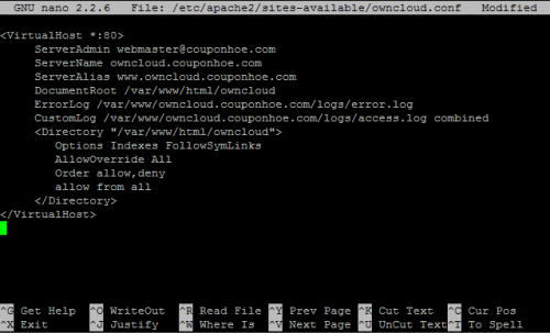 membuat virtual hosts owncloud, cara menambahkan file virtual hosts apache, virtual hosts di ubuntu